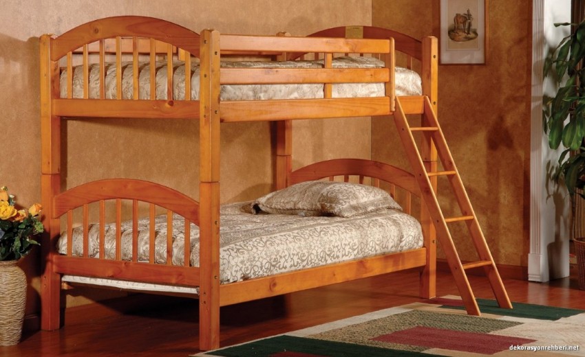 Çift Kişilik Modern Ahşap Ranzalar