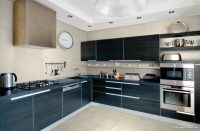 Modern Siyah Mutfak Dolabı