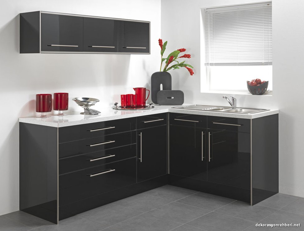Siyah Mutfak Dolabı Örnekleri
